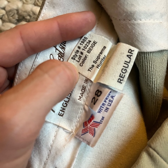 Tailored Sportsman mid rise side zip 1985 tan 28 - Picture 4 of 6